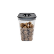 Black Airtight Container with Twist Lock – 2100ml, ideal for pantry organisation and kitchen storage of dry goods like nuts.