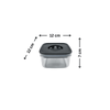 Compact Black Twist Canister from Value Pack x 16, ideal for pantry organisation and under sink storage solutions.