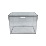 Clear Plastic Bread Box for efficient kitchen organisation, perfect for storing bread in the pantry or on countertops.
