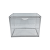 Clear plastic bread box for kitchen storage, ideal pantry organiser and space-saving container.