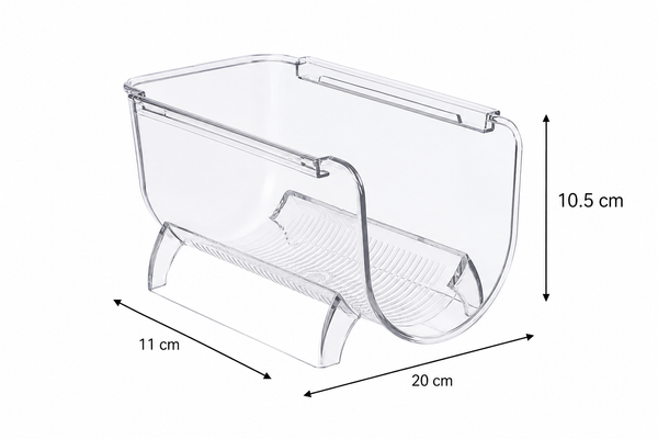 Clear Fridge Drink Holder β Can & Bottle Organiser