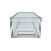Clear modular storage organiser for pantry or fridge, large size for space-saving efficiency.