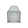 Transparent storage organiser container for fridge or pantry, ideal for space-saving.