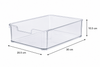 Clear Stackable Tub With Lip β Medium