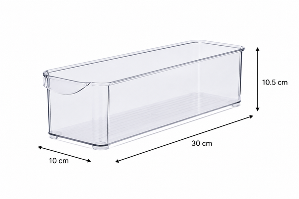 Clear Stackable Tub With Lip β Small