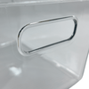 Clear Multi-Use Storage Tub With Lip – XL featuring a sturdy handle, ideal for kitchen organisation and under sink storage.