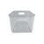 XL clear bathroom storage tub, plastic organizer for pantry, fridge, or laundry use