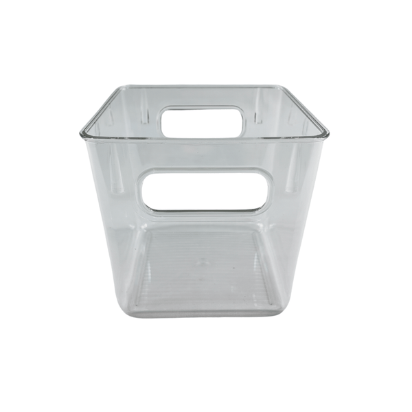 Clear Multi-Use Storage Tub With Lip – Medium for kitchen or pantry organisation, ideal as storage organisers and pull out bin.