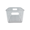 Clear Multi-Use Storage Tub With Lip – Large ideal for under sink storage and kitchen organisation, featuring durable handles.