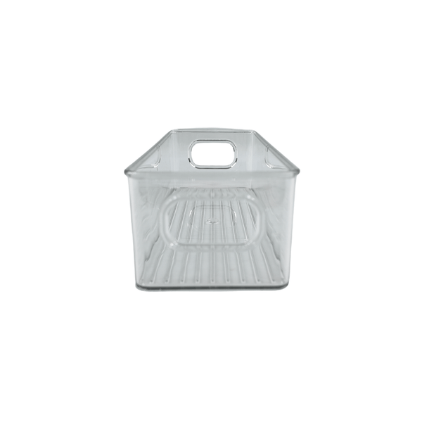 Clear Multi-Use Storage Tub With Lip – Mini ideal for pantry organisation, optimising space with practical design for kitchen storage.
