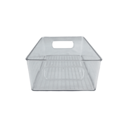 Clear Multi-Use Storage Tub With Lip – Small ideal for fridge organisation and storing pantry items, enhancing kitchen organisation.
