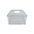 Mini clear bathroom storage tub, ideal for organizing toiletries, space-saving container.
