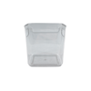 Clear XS laundry storage tub, ideal for pantry jars, fridge containers, and space-saving organization.