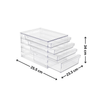 Clear 4-Drawer Organiser perfect for pantry storage, enhancing kitchen organisation with convenient and sleek design.