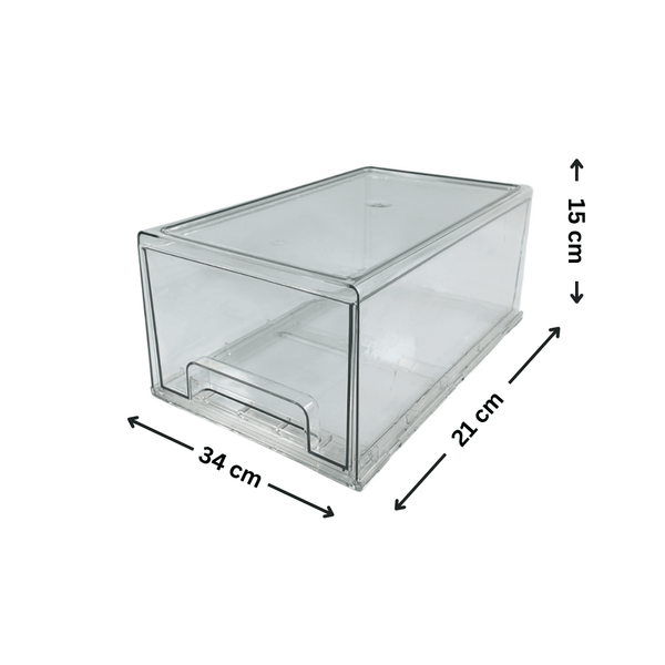 Clear storage organiser from Ultimate Fridge Storage Bundle – 13 Pack, ideal for kitchen pantry or under sink use.