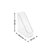 Clear PET magazine file for organized storage, 30x25.4x10 cm. Ideal space-saving organizer.