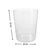 Clear rubbish bin for home organisation, ideal for kitchen, bathroom, or laundry. Stylish acrylic design for practical waste storage.