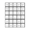 Laundry & Cleaning Labels – 30 Square Stickers for pantry and laundry organisation, enhancing storage with clear, functional labelling.