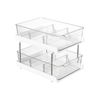 Two-tier under-sink drawer organiser for efficient storage and kitchen organisation, perfect for keeping items tidy and accessible.
