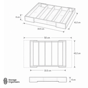 Bamboo Expandable Cutlery Drawer Insert