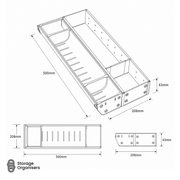 Stainless Steel Cutlery Organiser – Utensil Drawer Organiser
