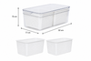 Double Fridge Organiser with Removable Baskets