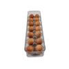 Clear egg organiser with lid for fridge, ideal kitchen storage solution, holds dozen eggs
