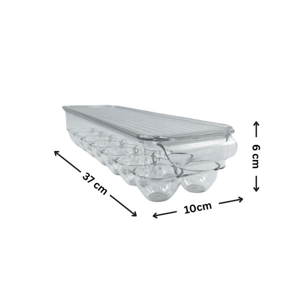 Egg Organiser with Lid – Secure & Convenient Fridge Storage, ideal for kitchen organisation, helps keep eggs fresh and tidy.
