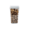 White airtight 1600ML container filled with figs, ideal for pantry or fridge storage.