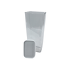 White 1800ML airtight container for storage, pantry jars, or fridge containers use