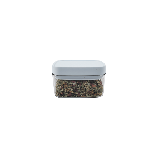 White 400ML airtight container for pantry storage, perfect kitchen space-saving organizer.