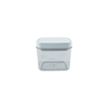 White 600ML airtight container for pantry storage, space-saving kitchen organiser, ideal for fridge or laundry.