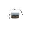 Elegant White Airtight Container – 400ML ideal for pantry organisation, featuring airtight seal for kitchen storage organisers.