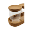 Glass Jar Trio Set with Natural Cork Lid – 450ml (3 Pack) for pantry and kitchen storage, essential for kitchen organisation.