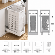 Hamper Laundry Pull-Out – 300mm (35L)