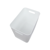 Large White Storage Tub with Lid for versatile kitchen and pantry organisation, ideal for use as a pull out bin or under sink storage.