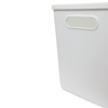 Large White Storage Tub with Lid ideal for kitchen organisation, perfect for pantry storage or use as under sink storage organiser.
