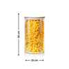 Large Glass Storage Jar with Bamboo Lid 4.8L - Kitchen Pantry Container
