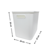 Large White Storage Tub with Lid ideal for pantry or kitchen organisation, features a sturdy design for under sink storage.