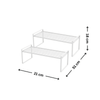 White Metal Under Sink Shelf for effective under sink storage and kitchen organisation, ideal for maximising space in tight areas.