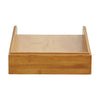 Bamboo desk tray for document organisation, perfect for office storage and space-saving.