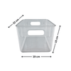 Clear Multi-Use Storage Tub With Lip – Large for kitchen or pantry organisation, perfect as drawer organisers or under sink storage.