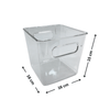Clear Multi-Use Storage Tub With Lip – Medium, perfect for kitchen organisation and pantry storage, measuring 16cm x 16cm x 15cm.