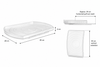 Rectangular Rotating Lazy Susan – Space-Saving Fridge Turntable