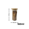 Round Glass Spice Jars with Bamboo Lid – 3 Sizes