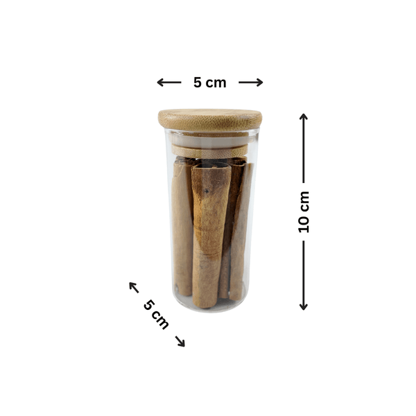160ml Herb & Spice Jar with Bamboo Lid for kitchen and pantry organisation, ideal for storing spices, part of glass jar storage organisers.