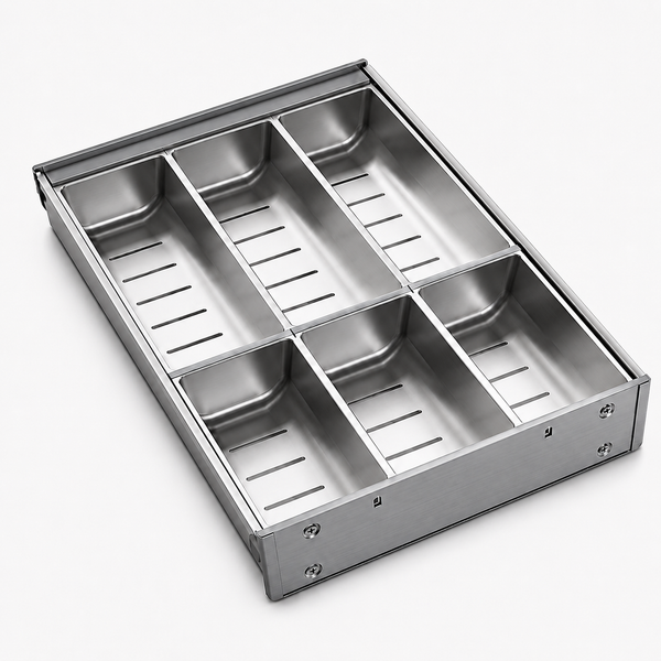 Steel Cutlery Drawer β Stainless Steel Utensil Organiser