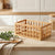 Bamboo Perforated Storage Basket β Large