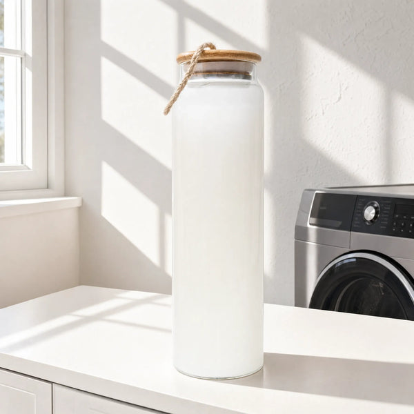 Bamboo & Glass Laundry Storage Set – 5 Piece Pack
