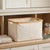 Beige Linen Basket โ Large Without Handle